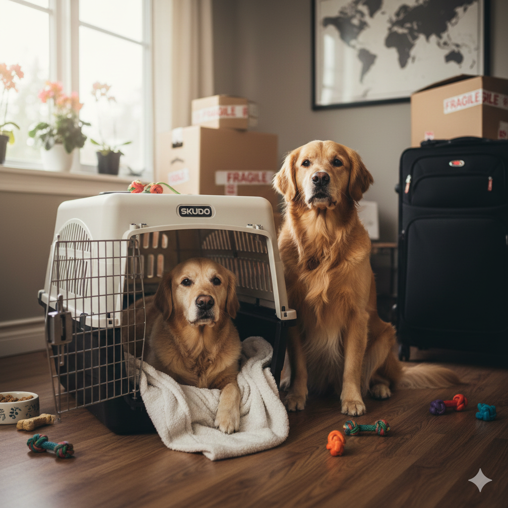 Preparing Dogs for a Flight When Moving to Portugal From Turkey (Skudo Crate Guide)